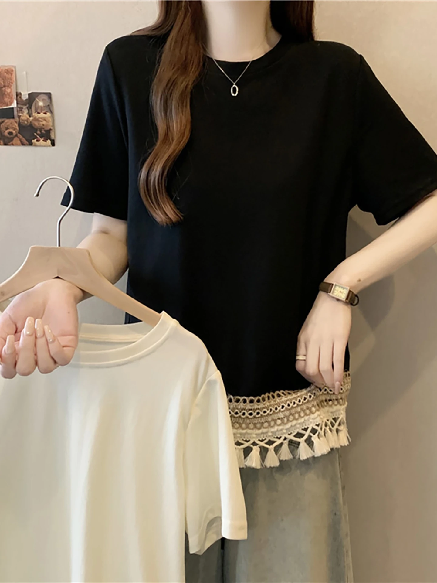 قميص نسائي بأكمام طويلة مطبوع بالرسومات المختلفة